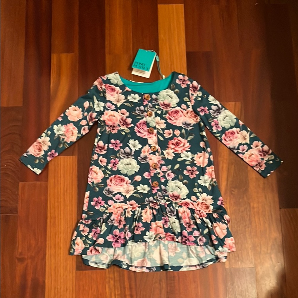 Posh Peanut Floral Long Sleeve Dress